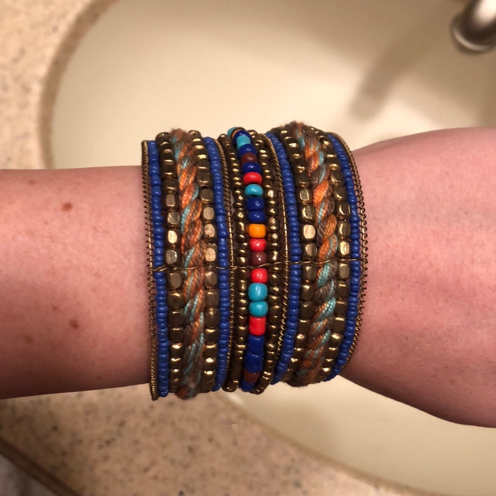 beaded cuff bracelet